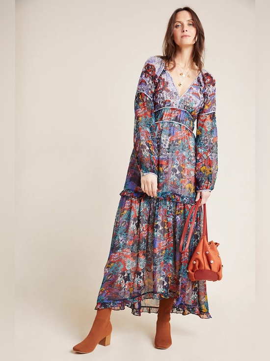 Anthropologie Dresses & Skirts - Anthropologie Maeve Annabella Maxi Dress Size 12 Multicolour